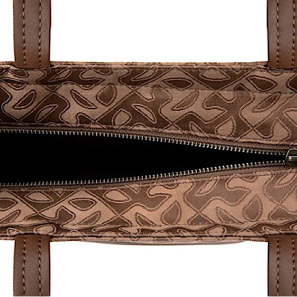 TELFAR Medium Jacquard Shopper Tote Crossbody Bag - Tan Monogram - Picture 6 of 7